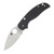 Spyderco Sage 6 Button Release Compression Lock 3in Plain Satin Leaf SPC123CFBCLP