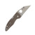 Spyderco MicroJimbo Sprint Run Brown 2.45 Inch Plain Satin Wharncliffe SPC264GPBN15V