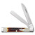 Case XX Baby Doc 2025 Vault Release Folding Knife Red Stag Antler/Oval Script Shield CA09573