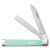 Case Baby Doc Seafoam Green G-10 2-7/8” Closed CA18108