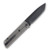 Medford The Antik Old School Tumbled 3.75in Plain Black DLC Tanto Blade