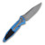Microtech Socom Elite Auto Knife Blue 3.98in Apocalyptic PS Clip Point AUMT160A11APBL