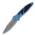 Microtech Socom Elite Auto Knife Blue 3.98in Apocalyptic PS Clip Point AUMT160A11APBL