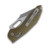 Microtech Stitch Ram-Lok Fluted OD Green 3.75in Part Serrated Apocalyptic Blade