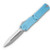 Microtech Combat Troodon Gen III D/E OTF Turquoise 4.0in SW Full Serrated Dagger