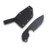 Blackside Customs SLCC 3.75 Inch Plain Strider Flamed Drop Point wit Sheath 2