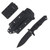 Halfbreed Blades Medium Infantry Knife Gen-2 Fixed Blade Black 5.31in PS Drop Point MIK03PSBLKG2K340