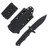 Halfbreed Blades Medium Infantry Knife Gen-2 Fixed Blade Black 5.31in PS Drop Point MIK03PSBLKG2K340