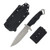 Halfbreed Blades Medium Infantry Knife Gen-2 Fixed Blade Black 5.31in Satin Drop Point MIK03PBLKG2VG10