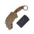 Halfbreed Blades Close Quarters Combat Talon Fixed Blade Plain Edge Dark Earth CQB02PDEK340