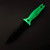 Takumitak Protector Green Glow Resin Handle Damascus Acid Etched 3Cr13 Spear Point Blade TKF503GN-CS