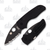 Spyderco Lil Native Folding Knife 2.42in Serrated Black DLC Leaf 1