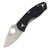 Spyderco Ambitious Lightweight Black 2.31 Inch Plain Satin Drop Point Open