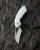 Bestech Knives Bihai White 2.15 Inch Plain Dual Finish Whancliffe Open