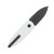 Bestech Knives Ququ White 2.2 Inch Plain Black DLC Spear Point BG57A-5