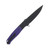Bestech Knives Swordfish Purple-Black G10 Folding Knife 3.94in Black Drop Point BG62C