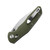 Bestechman Ronan Folding Knife OD Green 3.26in Plain Satin Spear Point