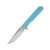 Bestech Knives Bestechman Mini Dundee Light Blue G10 2.92in Satin Clip Point Blade BMK03C