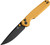 Bestech Knives Bestechman Velix Yellow 3.31in Plain Black PVD Drop Point Open
