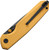 Bestech Knives Bestechman Velix Yellow 3.31in Plain Black PVD Drop Point Closed