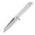 Bestech Knives Bestechman Dundee White G10 3.47in Satin/Gray PVD Sheepsfoot BMK09C