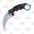 WarTech Tactical Fixed Blade Neck Knife 2.5in Karambit Rainbow