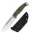 Kizer Ursa Major Fixed Blade OD Green G10 4.43in Satin AEB-L Clip Point with Sheath