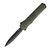 Tekto A5 Spry OTF Auto Knife OD Green Aluminum Black Plain Dagger Blade AUTKA5R-T6OD-S35BK3-A1