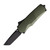 Tekto A5 Spry Mini OD Green Aluminum Handle Black Accents Black Plain S35VN Tanto Blade AUTKA5S-T6OD-S35BK2-A1