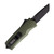 Tekto A5 Spry Mini OD Green Aluminum Handle Black Accents Black Plain S35VN Tanto Blade AUTKA5S-T6OD-S35BK2-A1