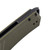 TEKTO F1 Alpha OD Green 3.1in Plain Black PVD Modified Straight Back 3