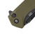 TEKTO F3 Charlie Folding Knife OD Green Plain Black Drop Point TKF3R-G1OD-D2BK1-A1