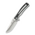 SENCUT Regnator White - Black 3.48 Inch Plain Satin Drop Point