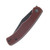 CIVIVI Clingman Burgundy 2.99 Inch Plain Black Stonewash Clip Point C23065-2