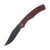 CIVIVI Clingman Burgundy 2.99 Inch Plain Black Stonewash Clip Point C23065-2