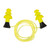 Allen ULTRX Tethered Silicone Ear Plugs - 3 Pairs - Yellow