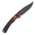 Benchmade Mini Crooked River Battlewash DLC Magnacut Blade Black Canvas w Burnt Copper Bolsters BM15085BK-04