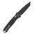 BENCHMADE BAILOUT BLACK CERAKOTE  CPM-S90V TANTO BLADE CARBON FIBER HANDLE W/ DARK COPPER ACCENTS BM537BK-10