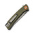 Szco 4 Inch Green Micarta Folding Knife 3in Plain Satin Drop Point Blade RUC4010GN