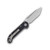 Microtech Knives LUDT Gen III AUTO Black 3.5in Stonewash Tanto Part Serr AUMT113611