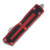 Microtech Scarab II Gen III D/E Auto OTF Knife Red 3.9in Part Serr Stonewash Dagger AUMT128011RD