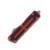 Microtech Scarab II Gen III D/E Auto OTF Knife Red 3.9in Apocalyptic Dagger AUMT128010APRD