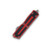 Microtech Scarab II D/E Gen III Auto OTF Knife Red 3.9in Apocalyptic Part Serr Dagger AUMT128011APRD