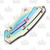 Buckshot Rainbow Razor Folding Knife