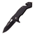 Tac-Force All Black Assisted Folding Knife 2.7in 3Cr13 Drop Point