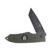 Hoffner Knives SNAP Flatline Olive 3.25in Plain Black Stonewash Tanto FK-S3TBS-FO