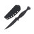TOOR Knives Regal Fixed Knife SOCOM Black 4.2in Plain Black Drop Point REGALSB