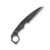 Miller Bros Small Fixed Blade with Ring on Pommel Black Sheath Black G-10 Handle M-5BSBH