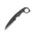 Miller Bros Small Fixed Blade with Ring on Pommel Black Sheath Black G-10 Handle M-5BSBH