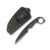 Miller Bros Small Fixed Blade with Ring on Pommel Black Sheath Black G-10 Handle M-5BSBH